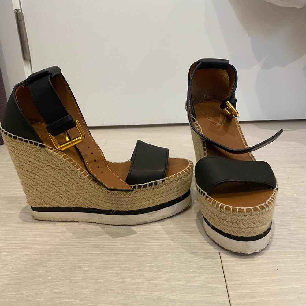 See By Chloe wedges. lightly worn.